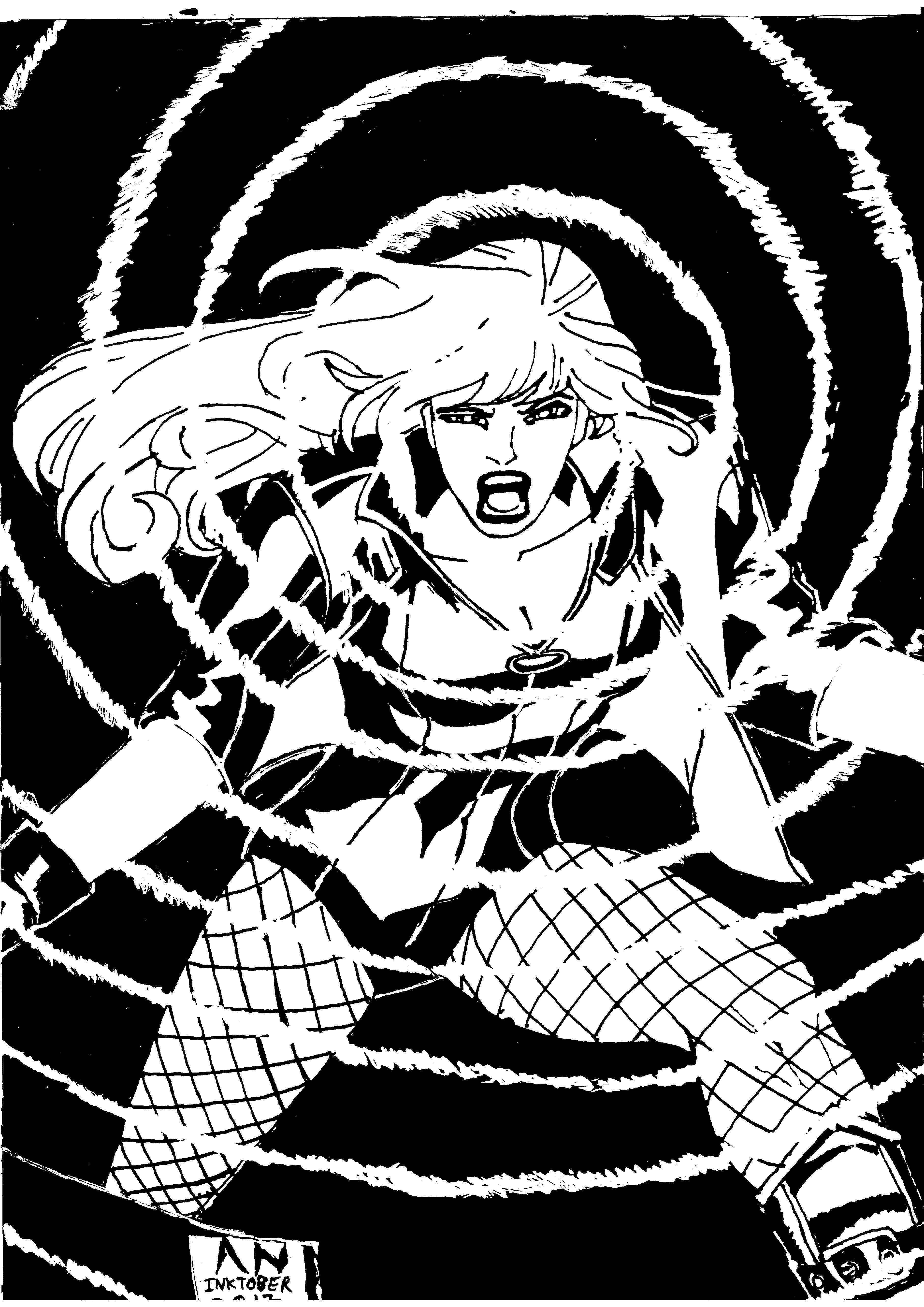 ''Screech'' : Black Canary by Ayush Nalavade for Inktober 2017 | Nerd Arena