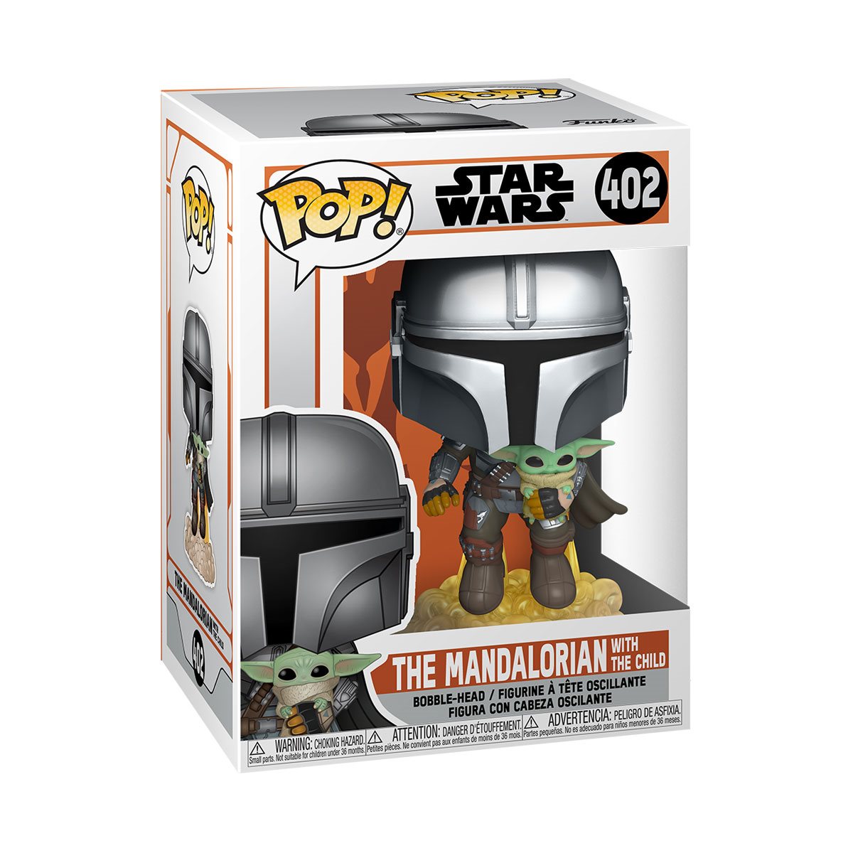Funko POP! Star Wars: The Mandalorian - The Mandalorian Flying w Grogu