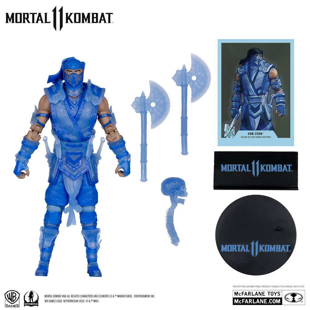 McFarlane Mortal Kombat – Sub-Zero (Glow In The Dark Edition) Gold Label  Action Figure