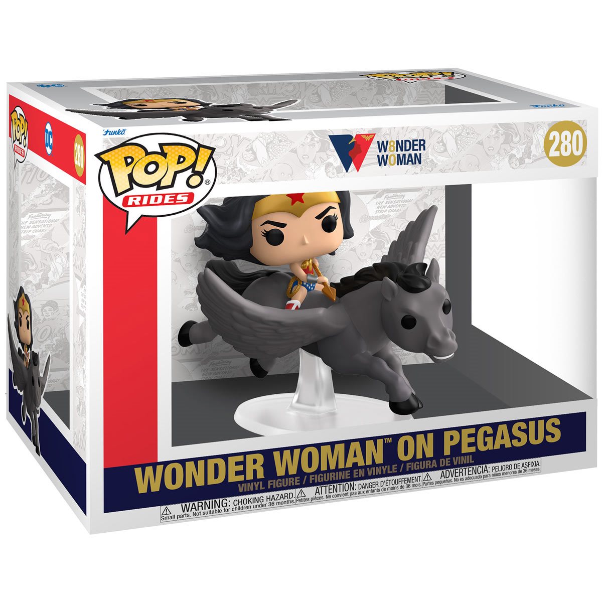 Funko Pop! DC :Wonder Woman 80th Anniversary - Wonder Woman on Pegasus Pop! Rides