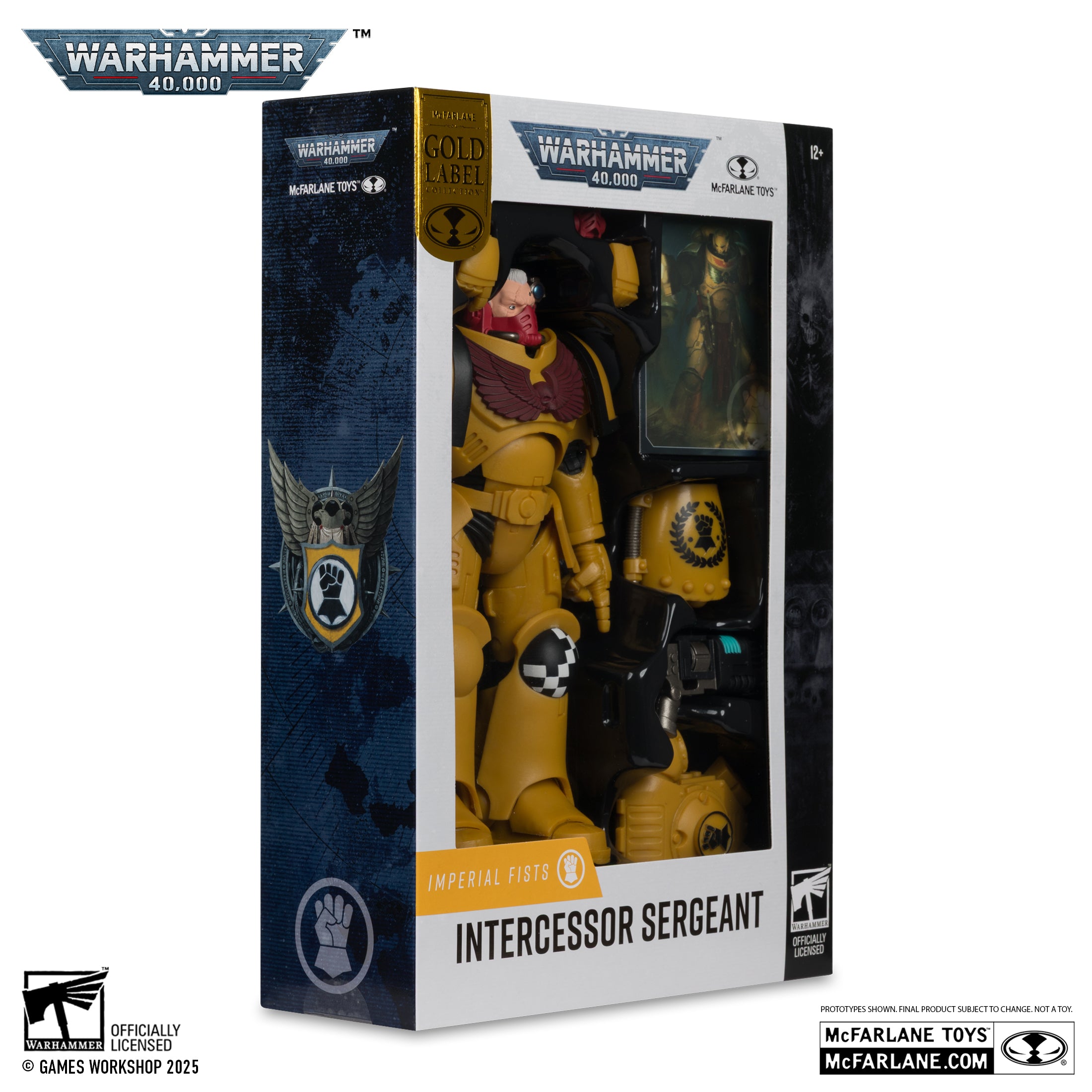 McFarlane Warhammer 40,000: Intercessor Sergeant (Imperial Fist) Gold Label Figure Action Figure