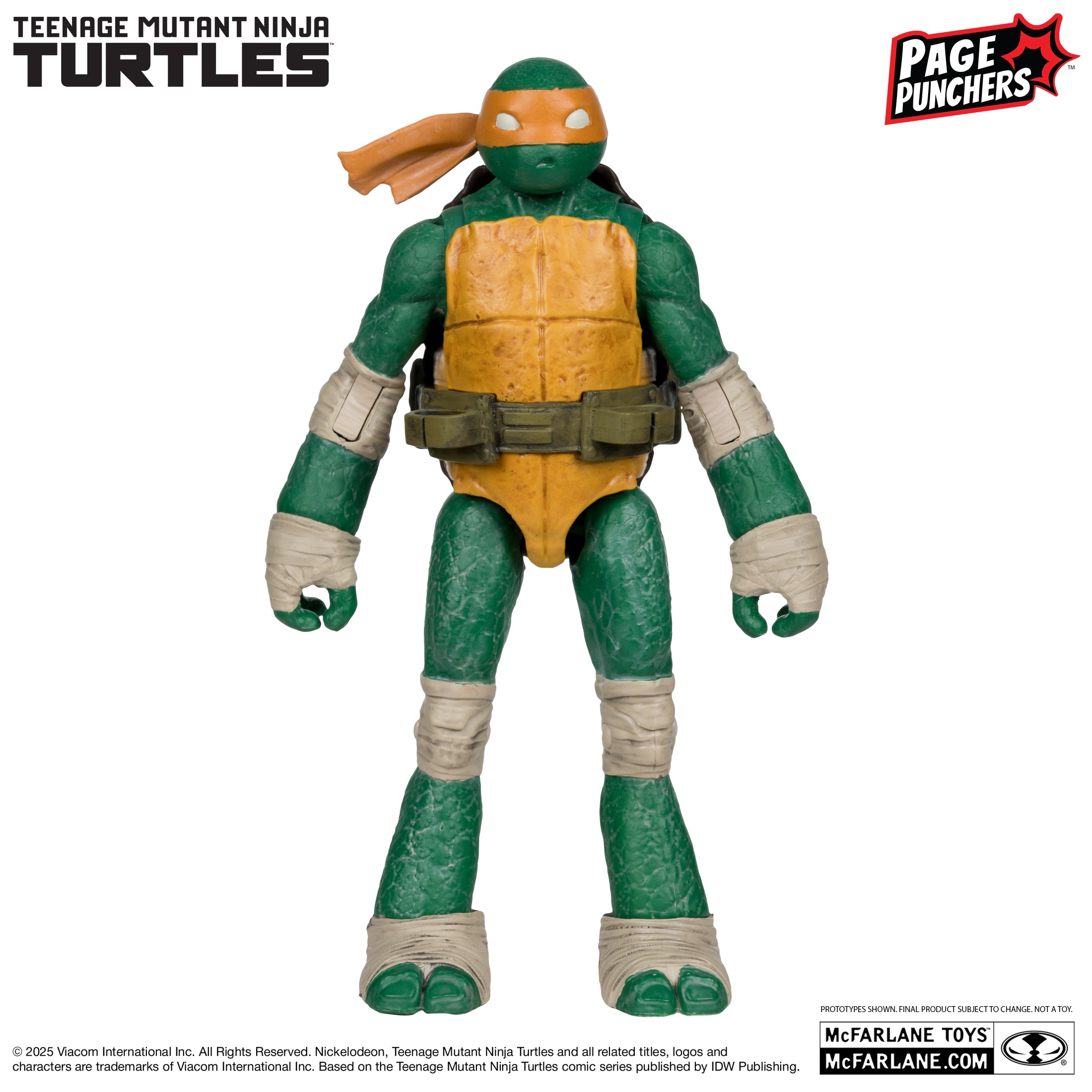Mcfarlane - Michelangelo (Teenage Mutant Ninja Turtles) with Comic (Page Punchers) Action Figure