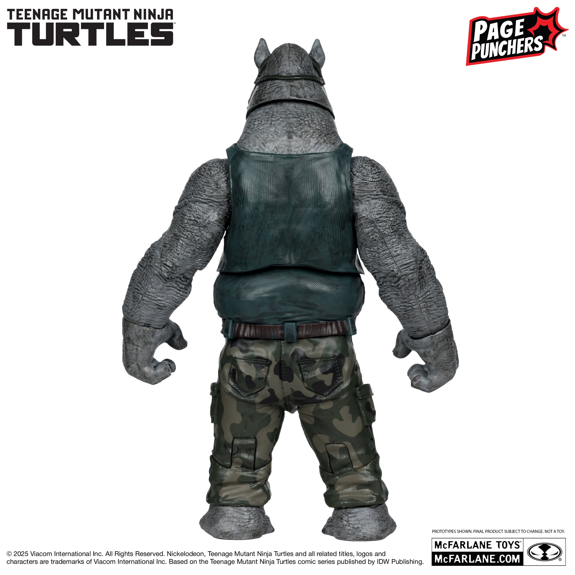 Mcfarlane - Rocksteady (Teenage Mutant Ninja Turtles) with Comic (Page Punchers) Action Figure