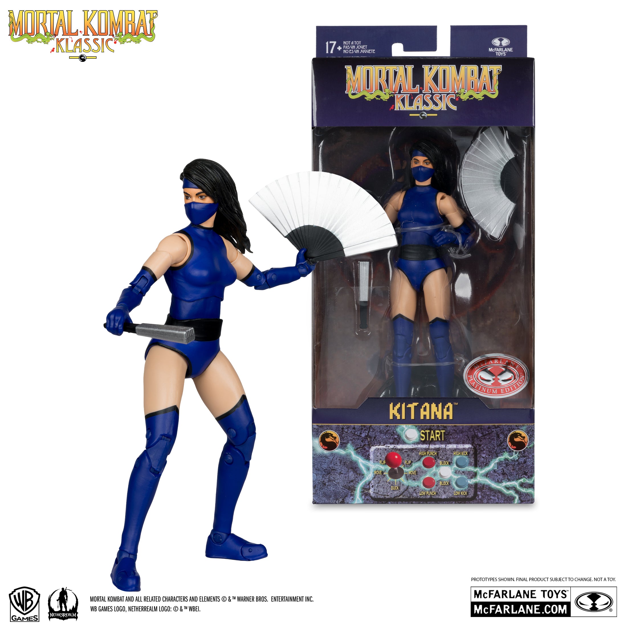 Mcfarlane Toys: Mortal Kombat Klassic - Kitana 7-inch Action Figure (Red Platinum Edition) **Chase**