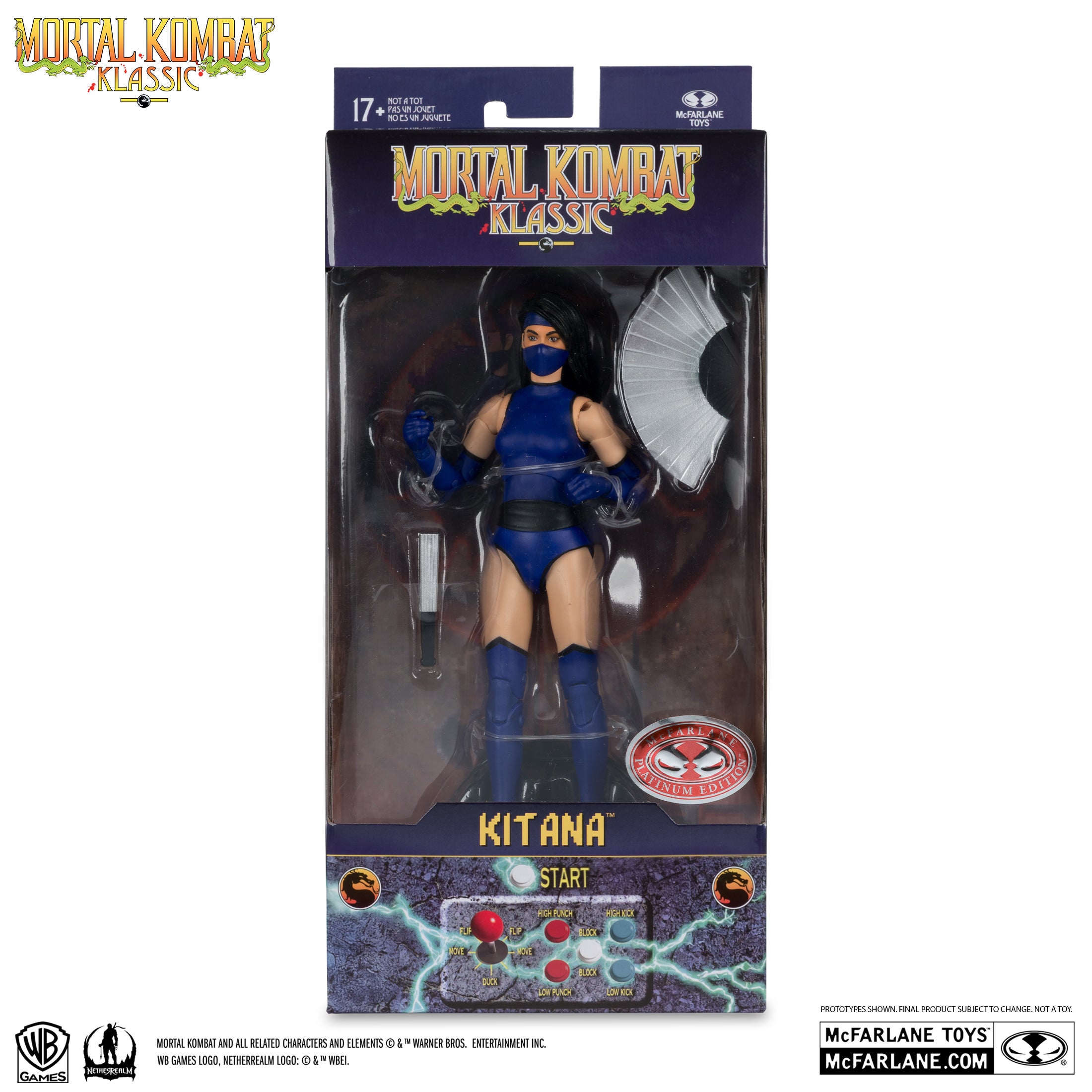 Mcfarlane Toys: Mortal Kombat Klassic - Kitana 7-inch Action Figure (Red Platinum Edition) **Chase**