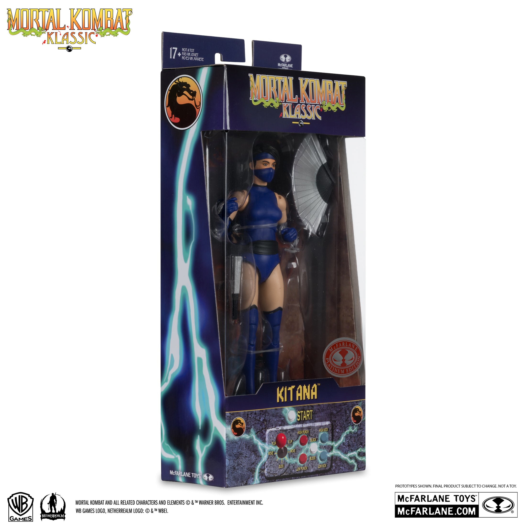 Mcfarlane Toys: Mortal Kombat Klassic - Kitana 7-inch Action Figure (Red Platinum Edition) **Chase**