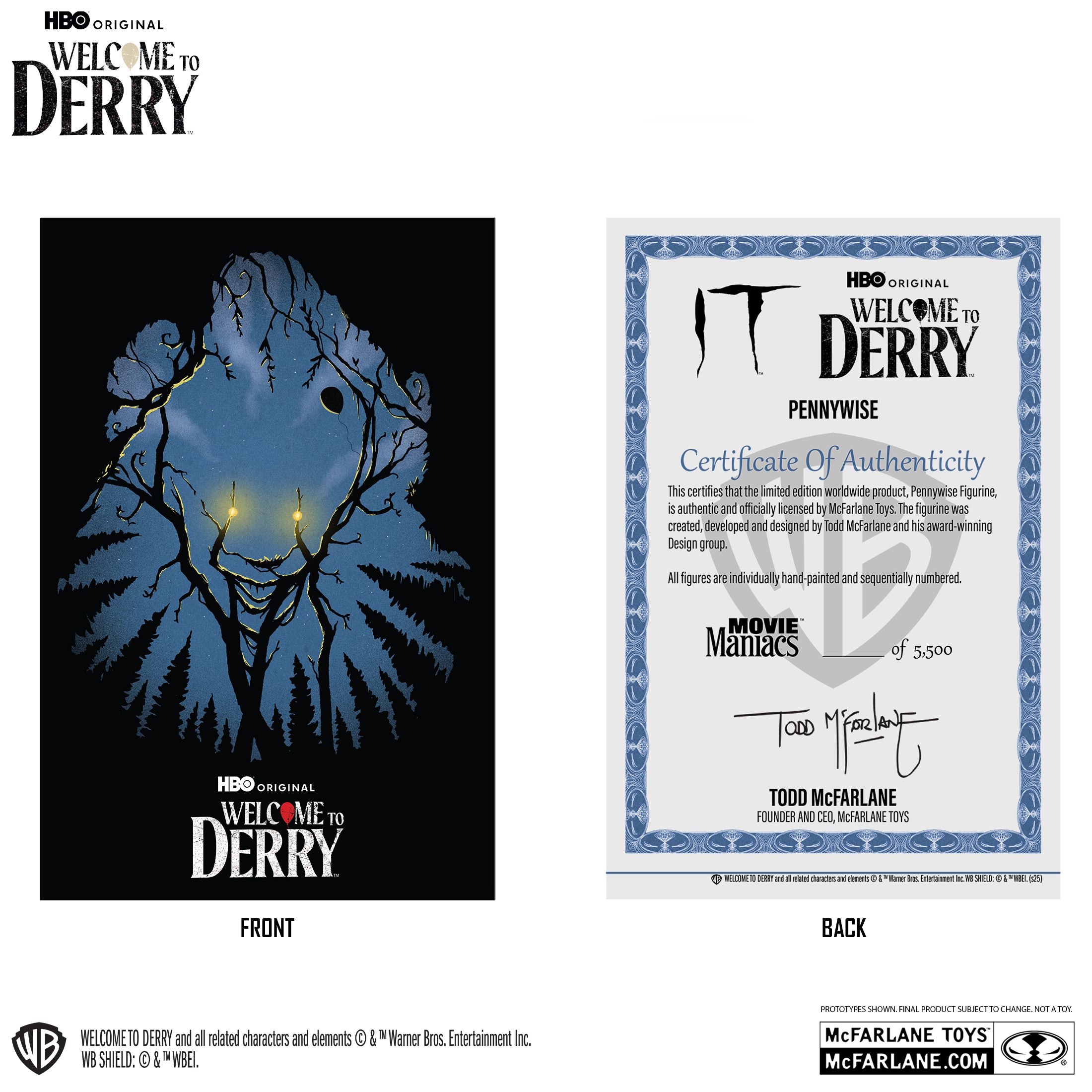 McFarlane Toys Gold Label Series - IT: Welcome to Derry – Pennywise (6-inch Posed Figure)