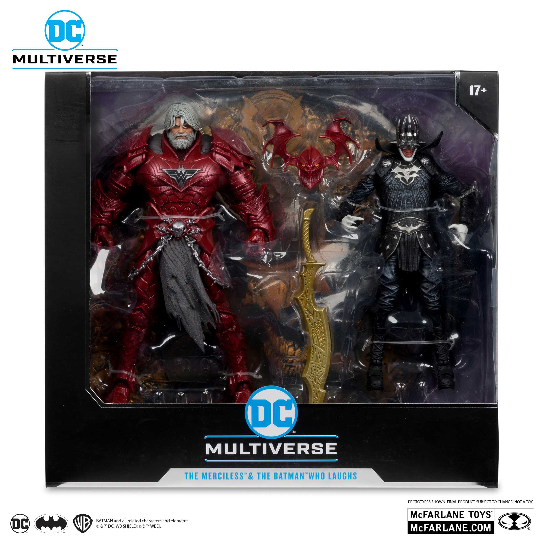 McFarlane DC Multiverse: Batman Who Laughs (Knight Armor) & The Merciless (Dark Multiverse) Collector Edition Action Figure 2-Pack