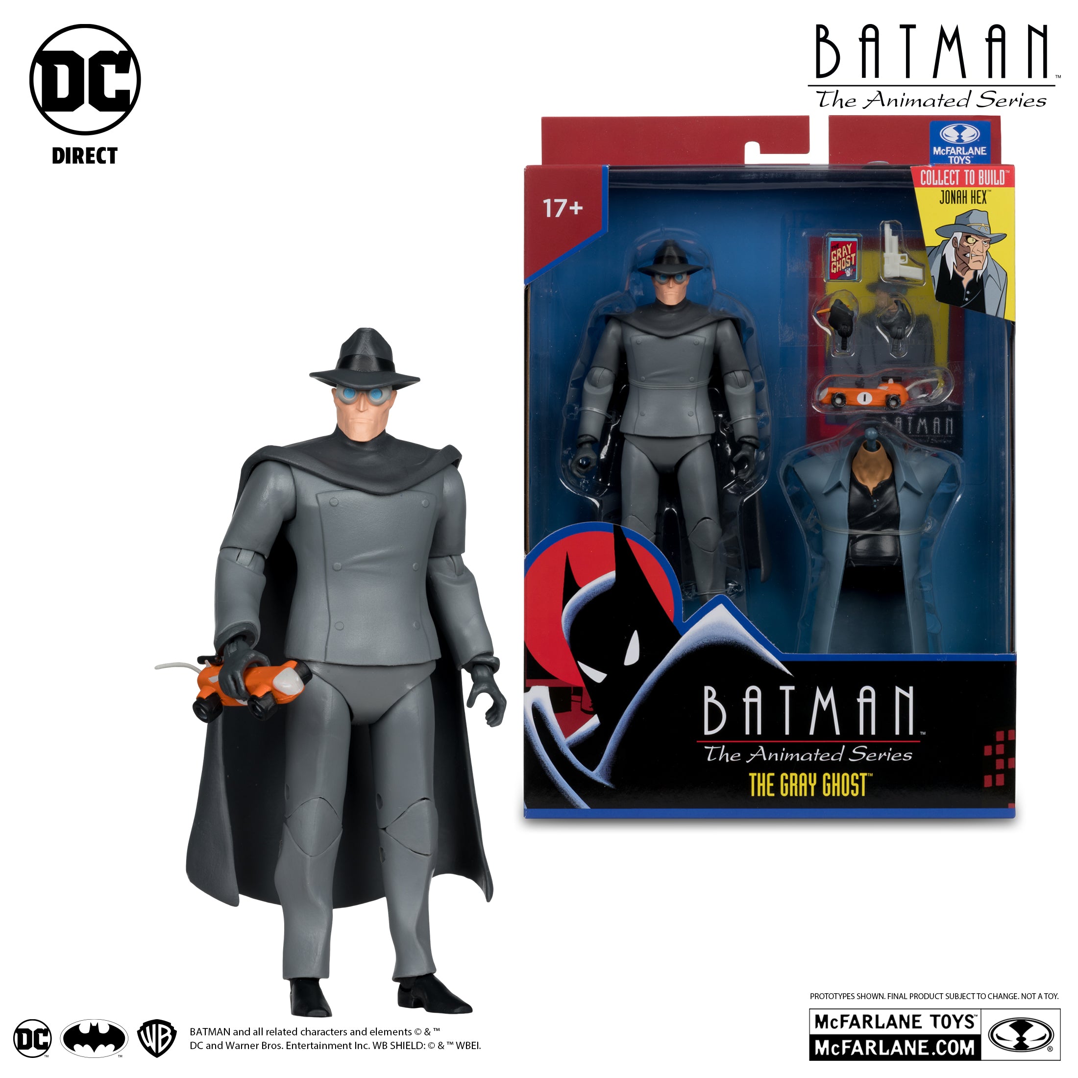 McFarlane DC Multiverse: The Gray Ghost (Batman: The Animated Series Build-A-Figure) Action Figure