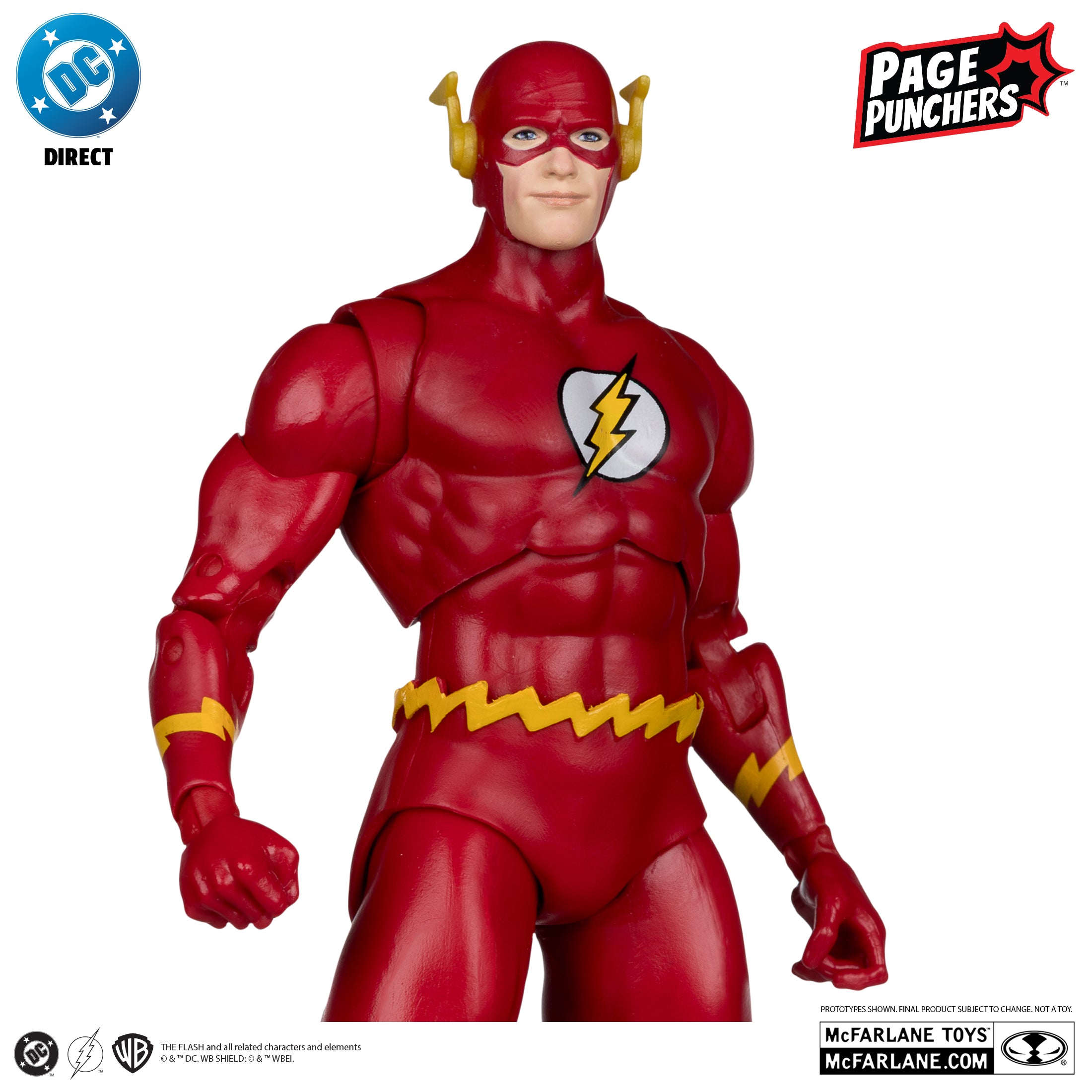 Mcfarlane DC Direct - The Flash (Barry Allen) – The Flash #123 with Comic (Page Punchers) Action Figure