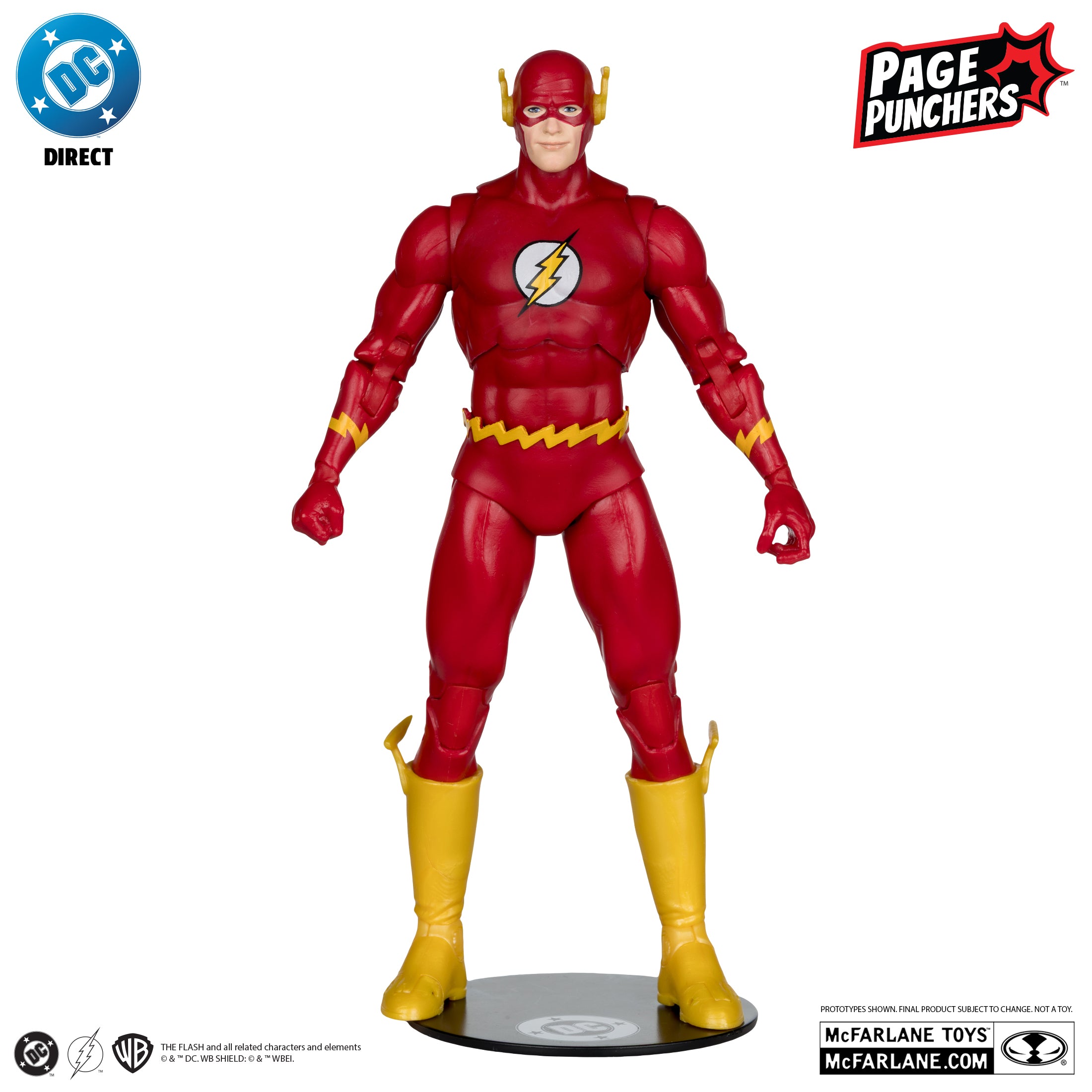 Mcfarlane DC Direct - The Flash (Barry Allen) – The Flash #123 with Comic (Page Punchers) Action Figure