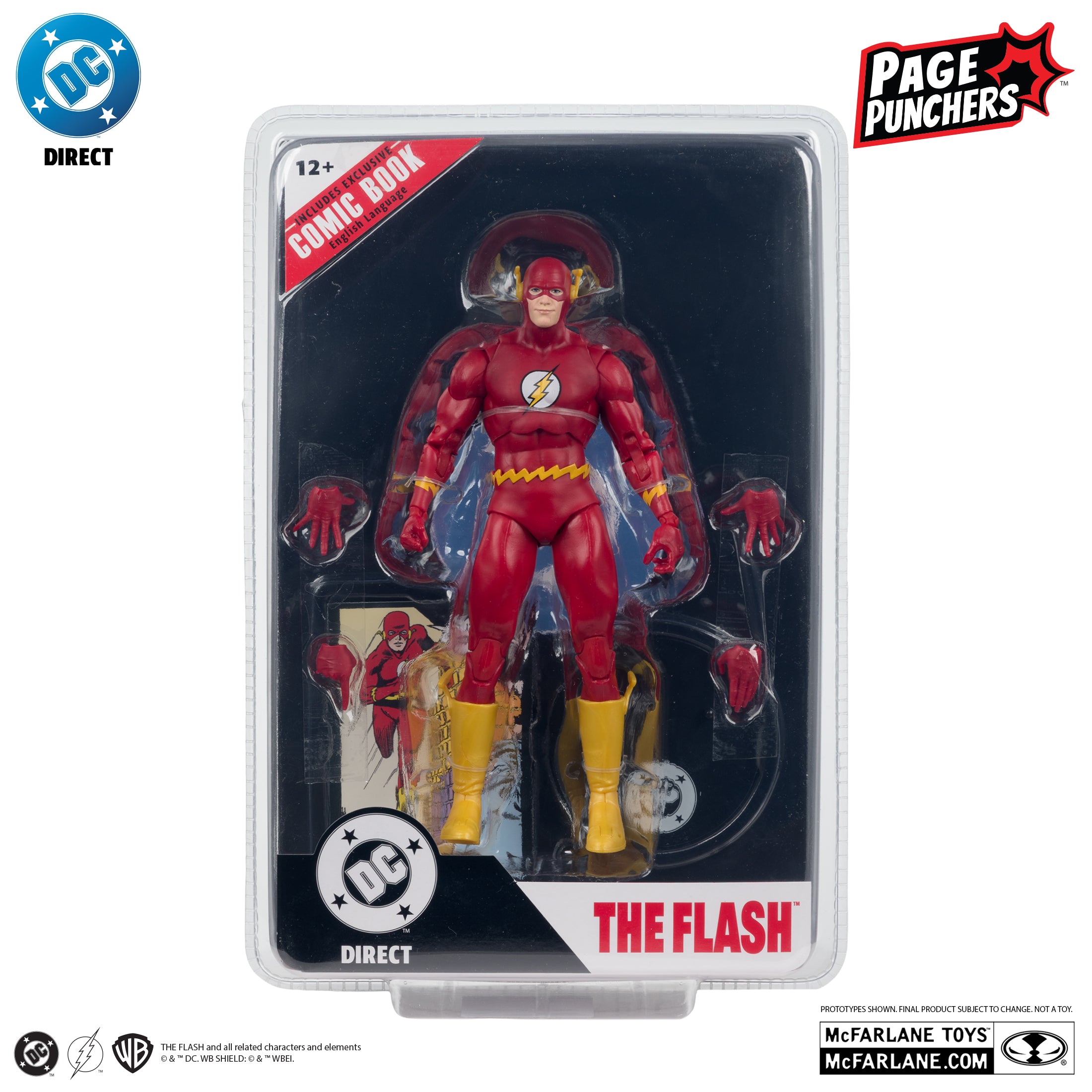 Mcfarlane DC Direct - The Flash (Barry Allen) – The Flash #123 with Comic (Page Punchers) Action Figure