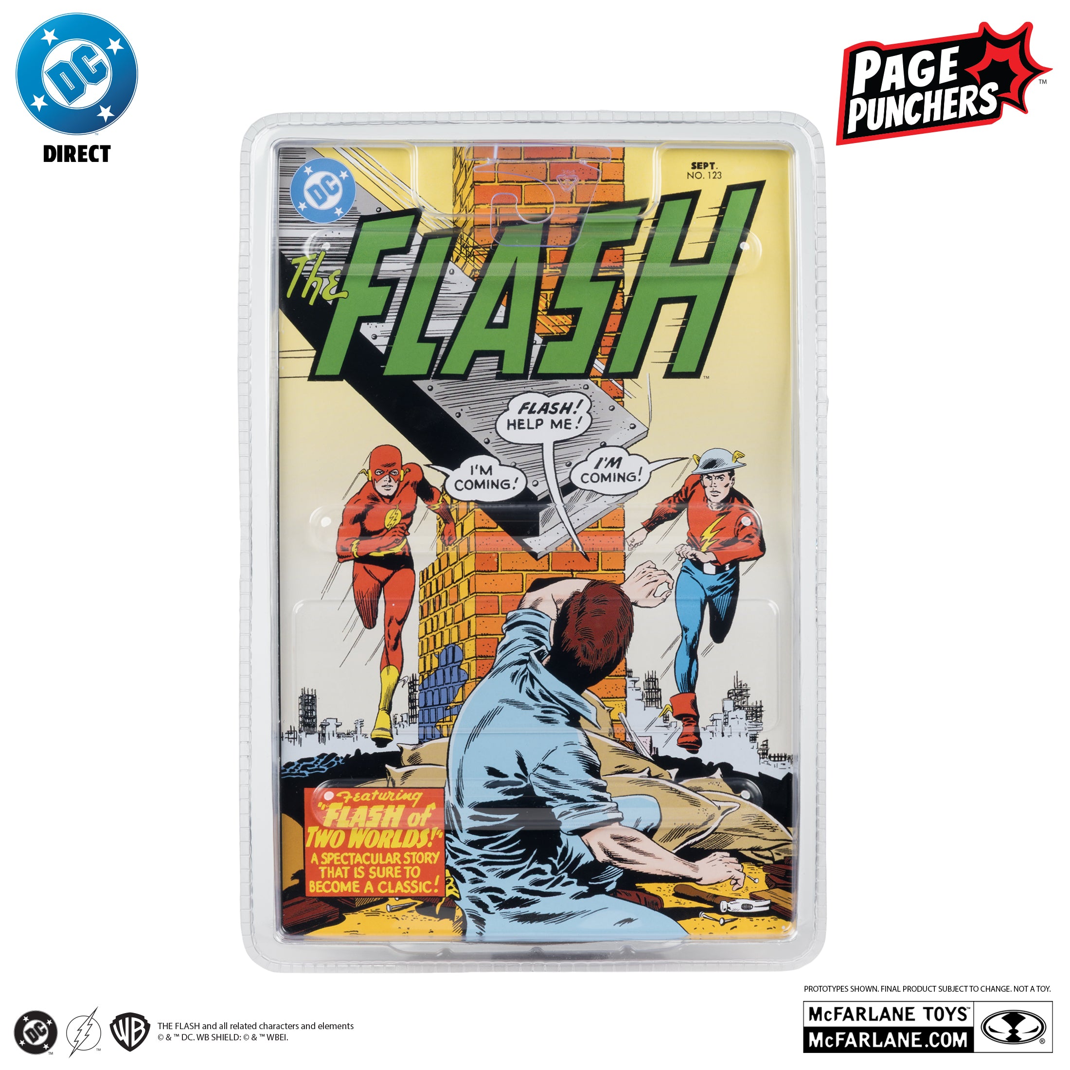 Mcfarlane DC Direct - The Flash (Barry Allen) – The Flash #123 with Comic (Page Punchers) Action Figure