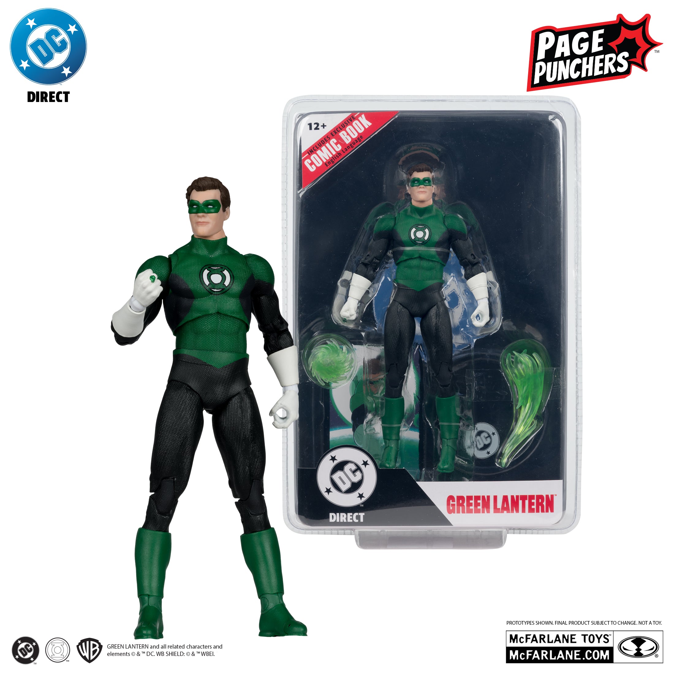 Mcfarlane DC Direct - Green Lantern Hal Jordan – Green Lanterns #48 with Comic (Page Punchers) Action Figure