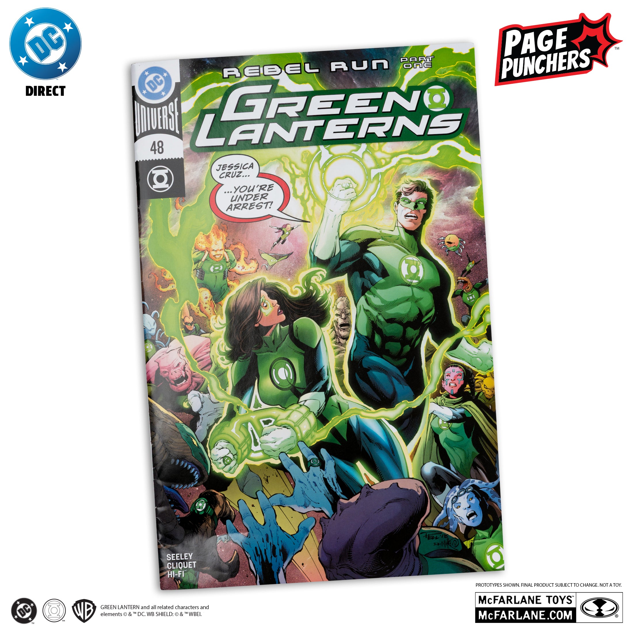 Mcfarlane DC Direct - Green Lantern Hal Jordan – Green Lanterns #48 with Comic (Page Punchers) Action Figure