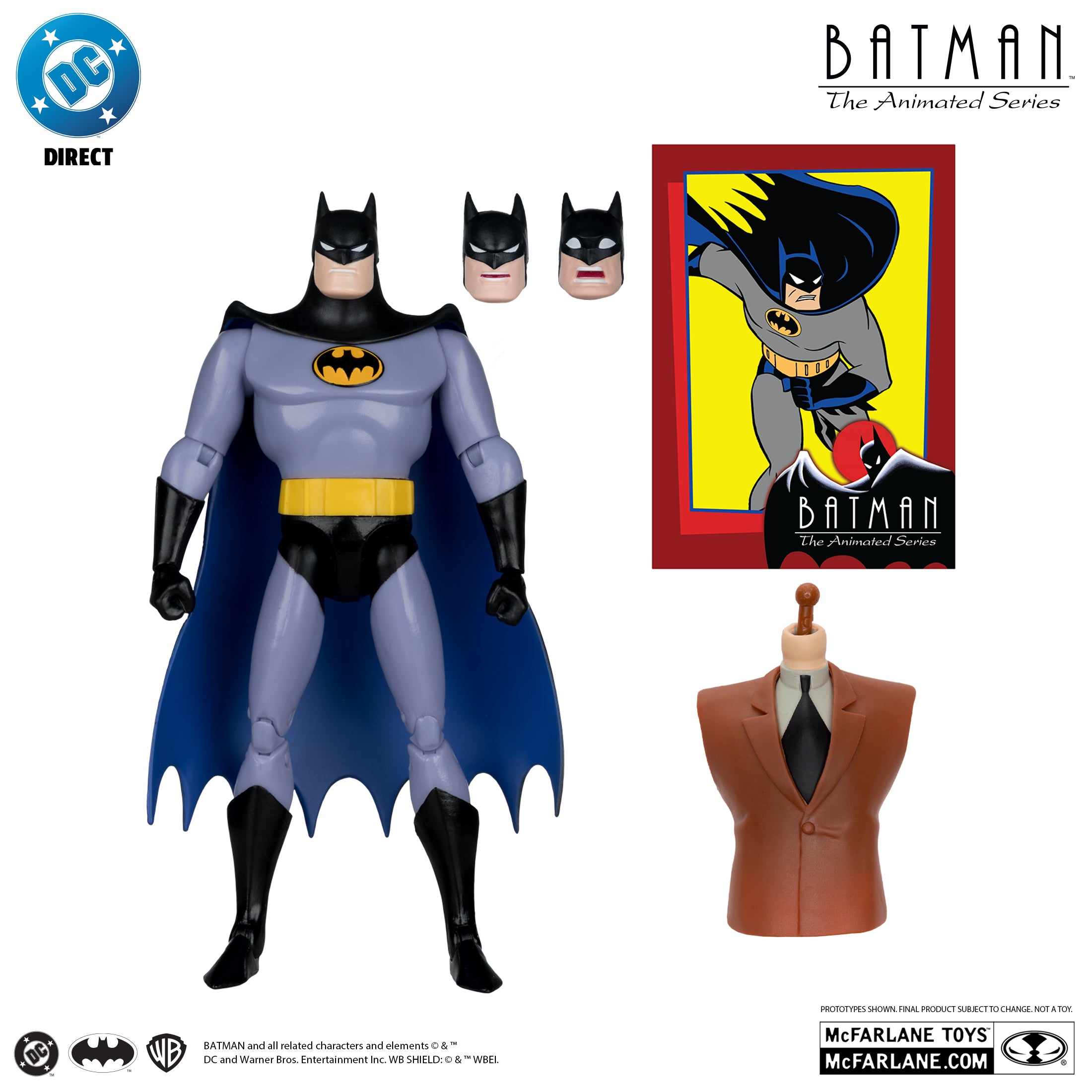 McFarlane DC Direct - Batman – Batman: The Animated Series Expressions Pack Build-A Figure (Wave 7 — BAF: Clock King)