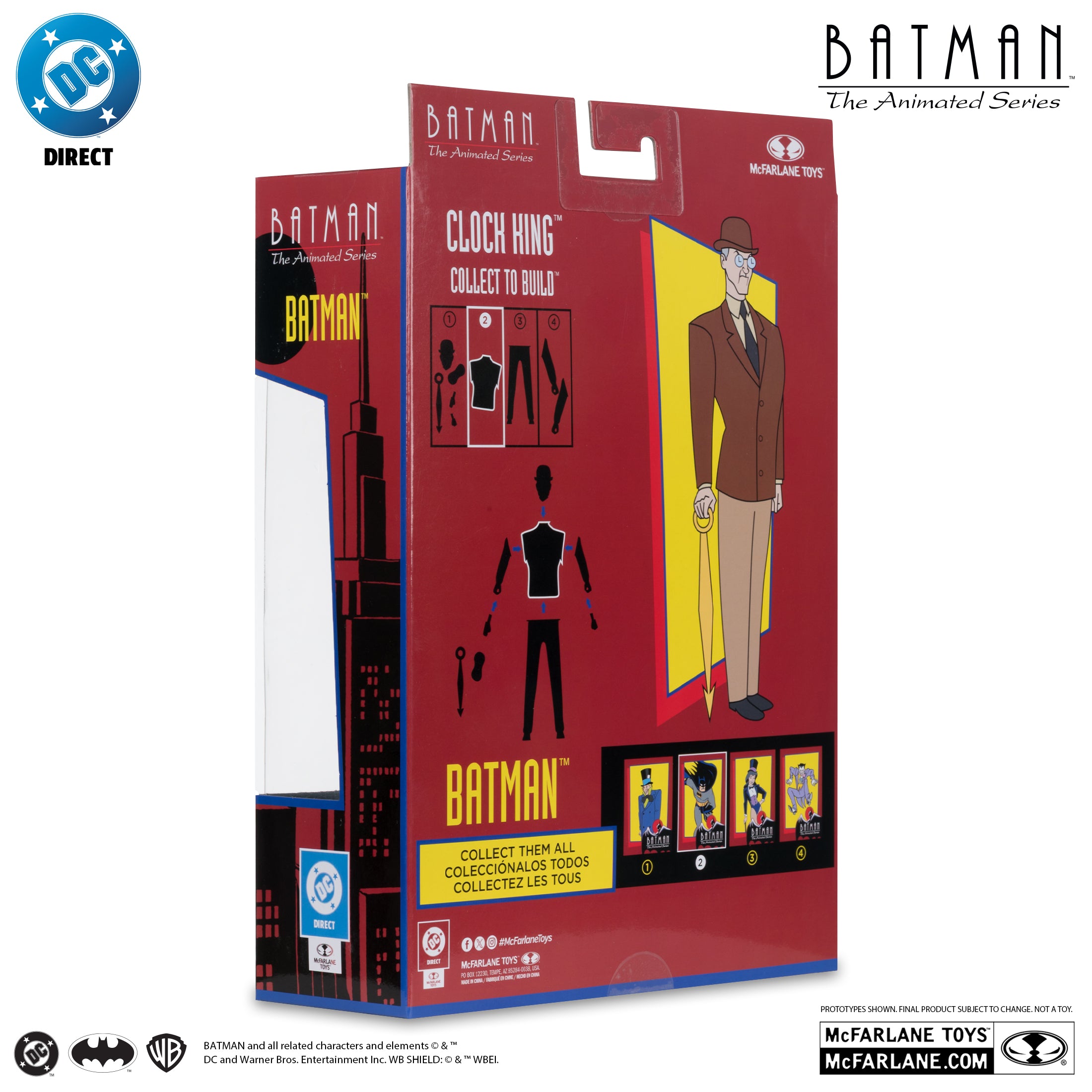 McFarlane DC Direct - Batman – Batman: The Animated Series Expressions Pack Build-A Figure (Wave 7 — BAF: Clock King)