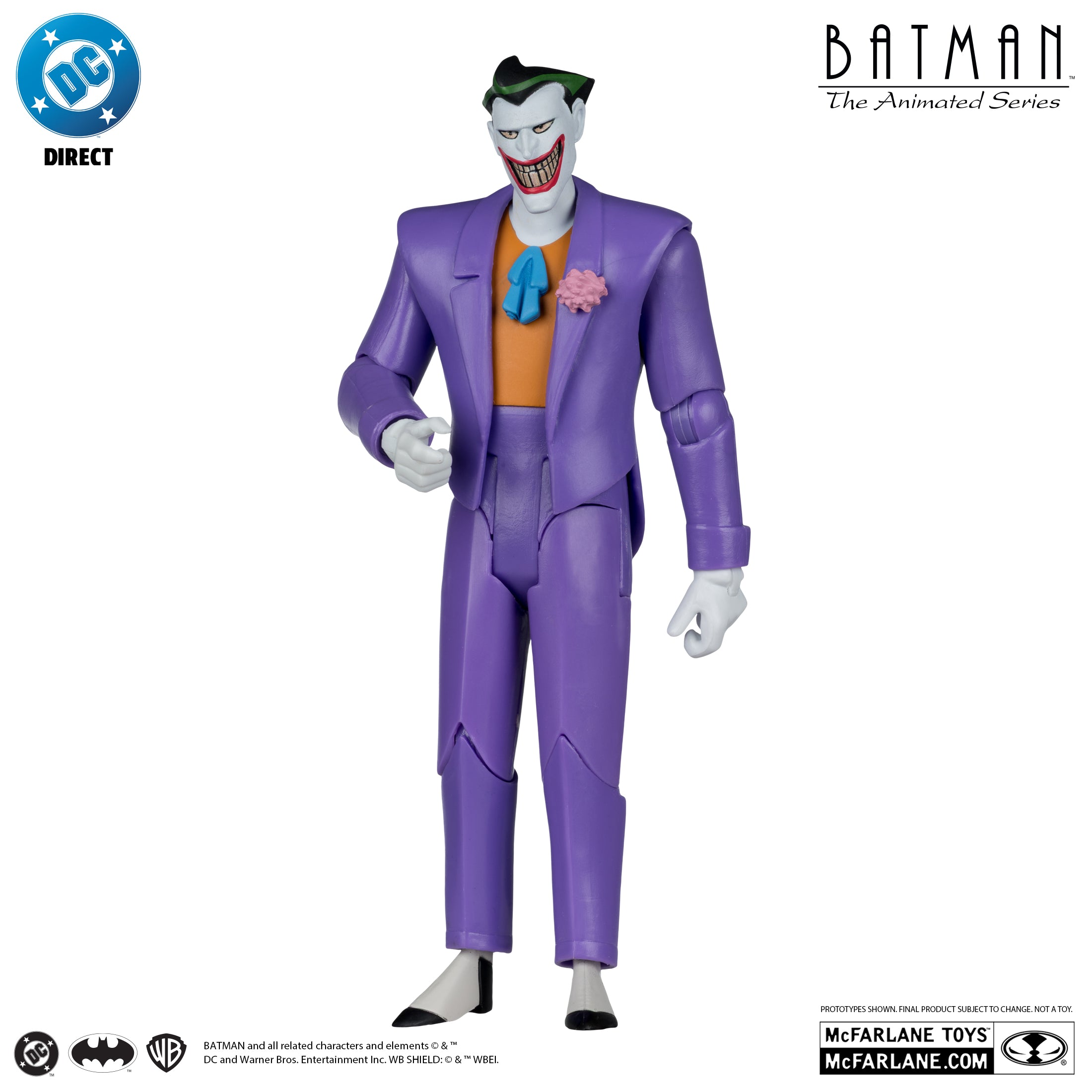 McFarlane DC Direct - The Joker – Batman: The Animated Series Build-A Figure (Wave 7 — BAF: Clock King)