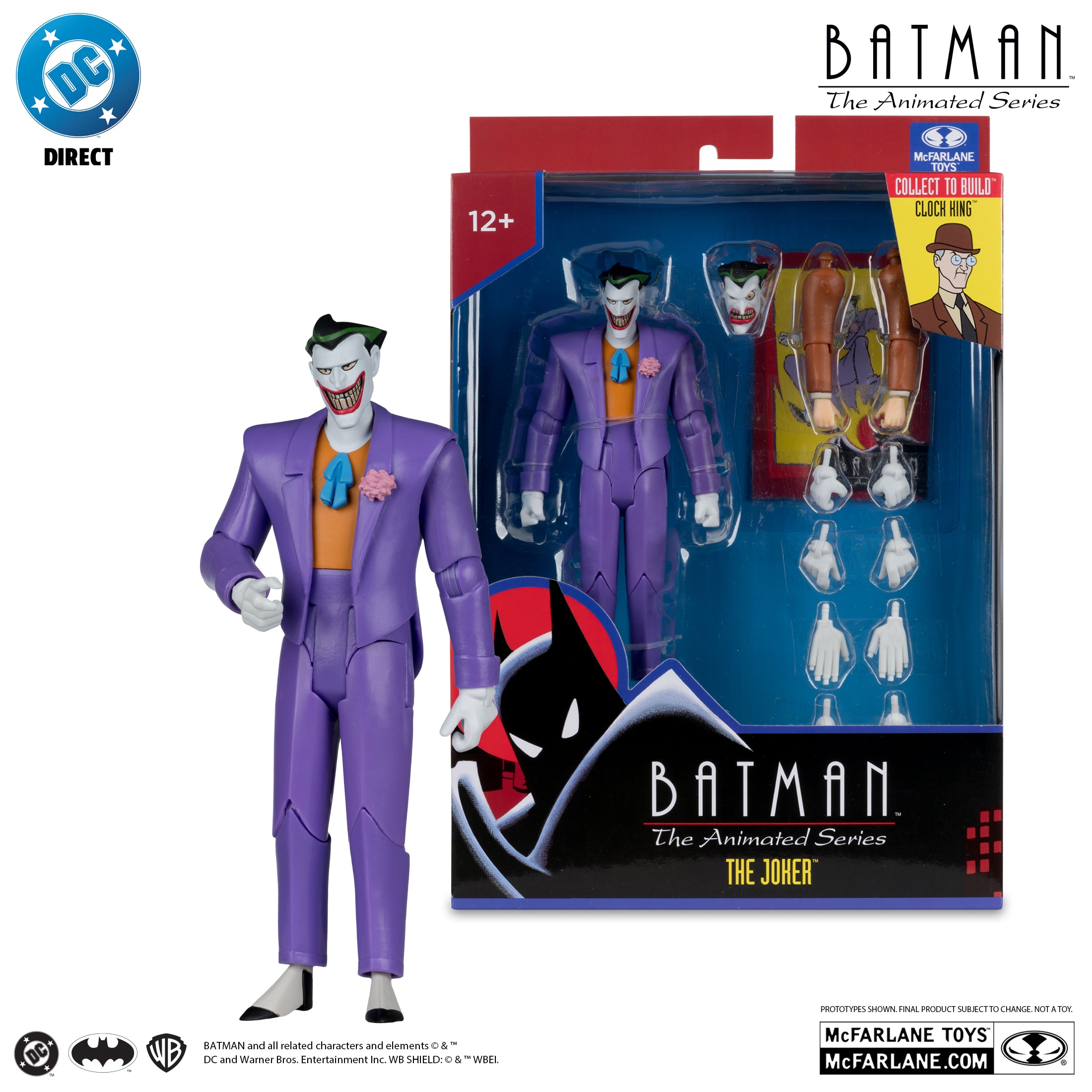 McFarlane DC Direct - The Joker – Batman: The Animated Series Build-A Figure (Wave 7 — BAF: Clock King)