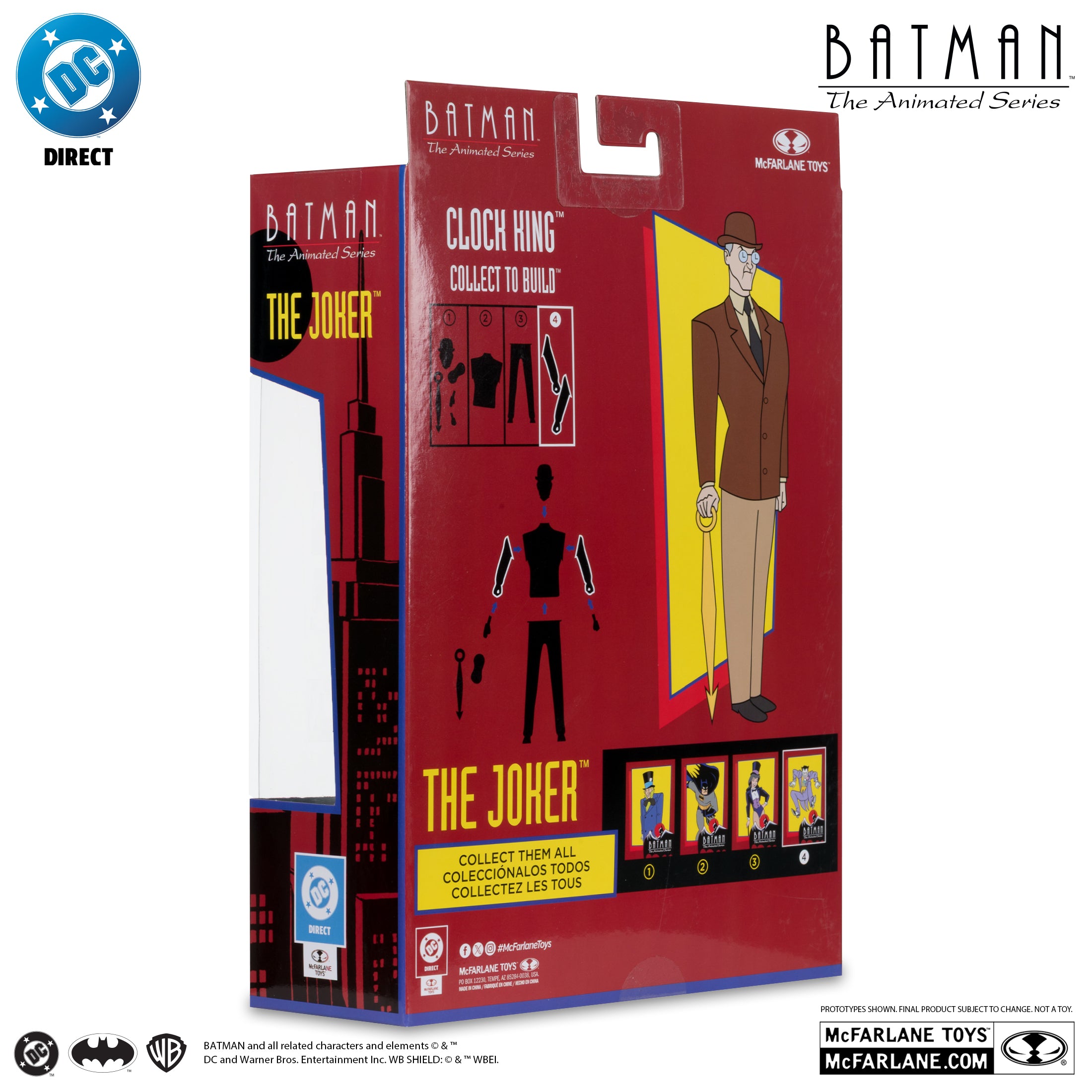 McFarlane DC Direct - The Joker – Batman: The Animated Series Build-A Figure (Wave 7 — BAF: Clock King)