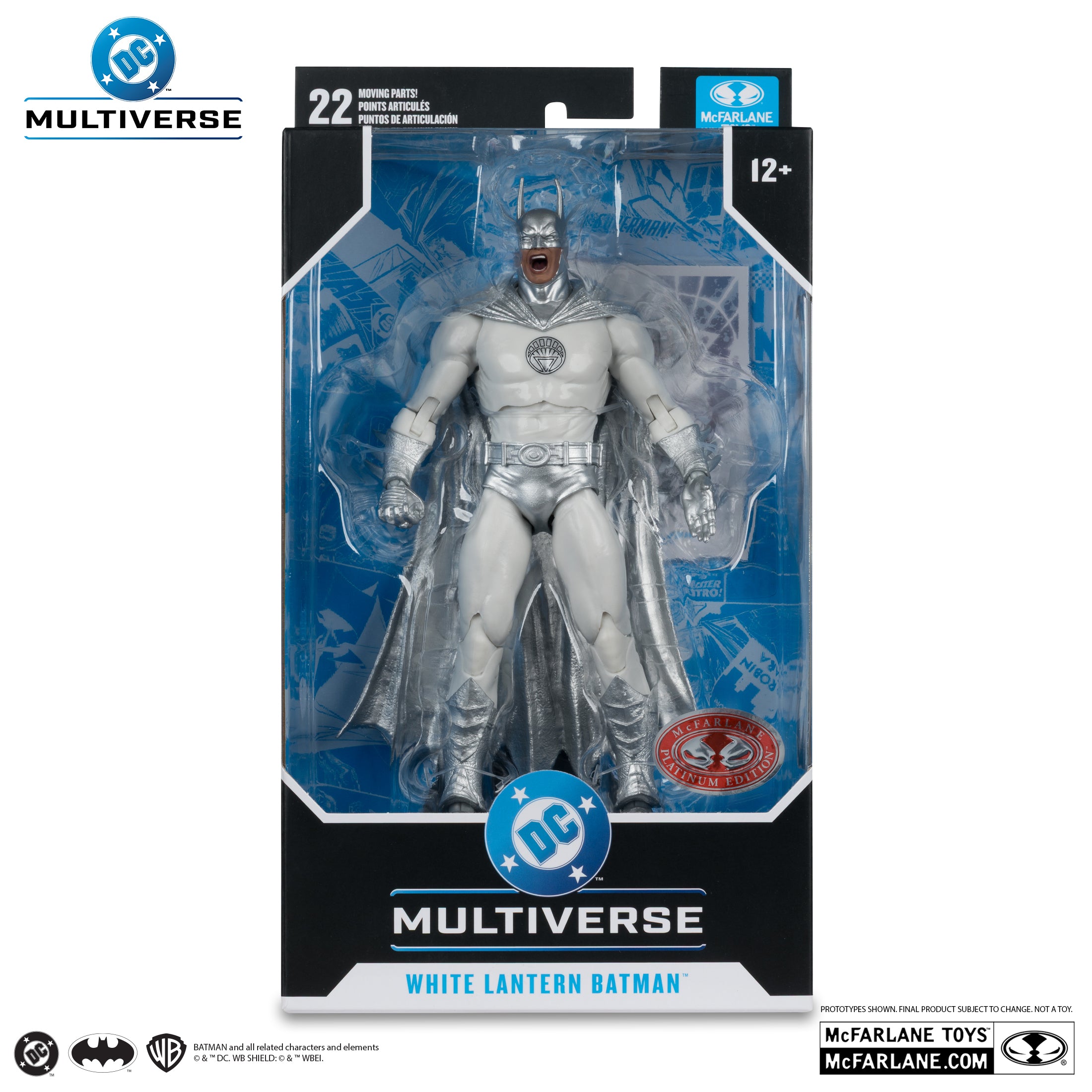 McFarlane DC Multiverse - White Lantern Batman – Brightest Day Action Figure (Red Platinum Edition)