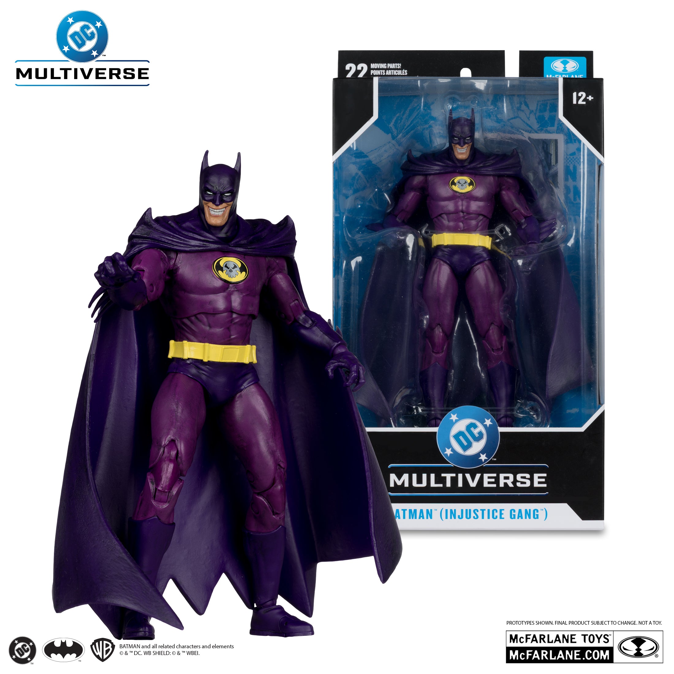 McFarlane DC Multiverse - Batman – JLA: Rock of Ages (Injustice Gang) Action Figure (Red Platinum Edition)