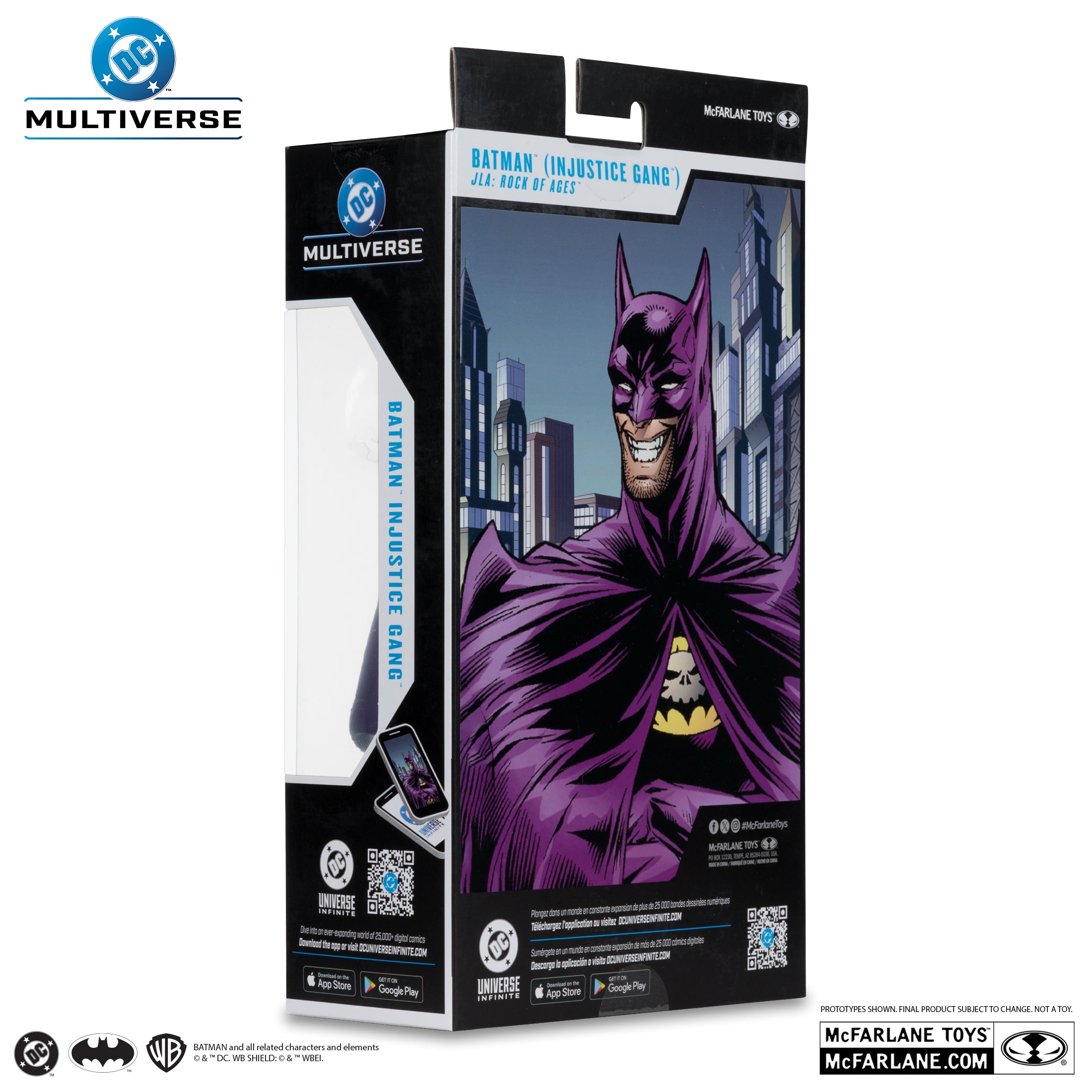 McFarlane DC Multiverse - Batman – JLA: Rock of Ages (Injustice Gang) Action Figure (Red Platinum Edition)