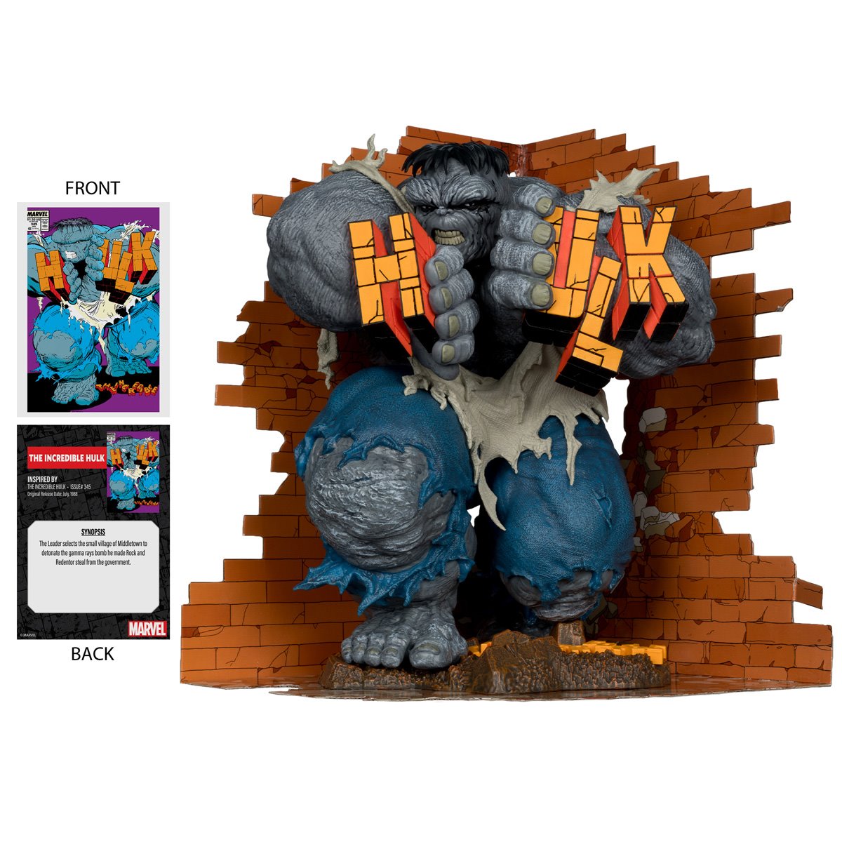 Mcfarlane Marvel: The Incredible Hulk #345 1:6 Scale Posed Figure with Scene