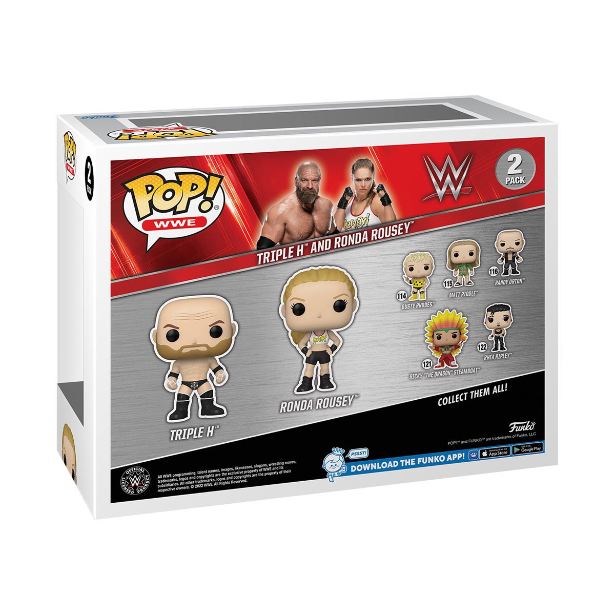 Funko POP! WWE: Triple H and Ronda Rousey 2-Pack