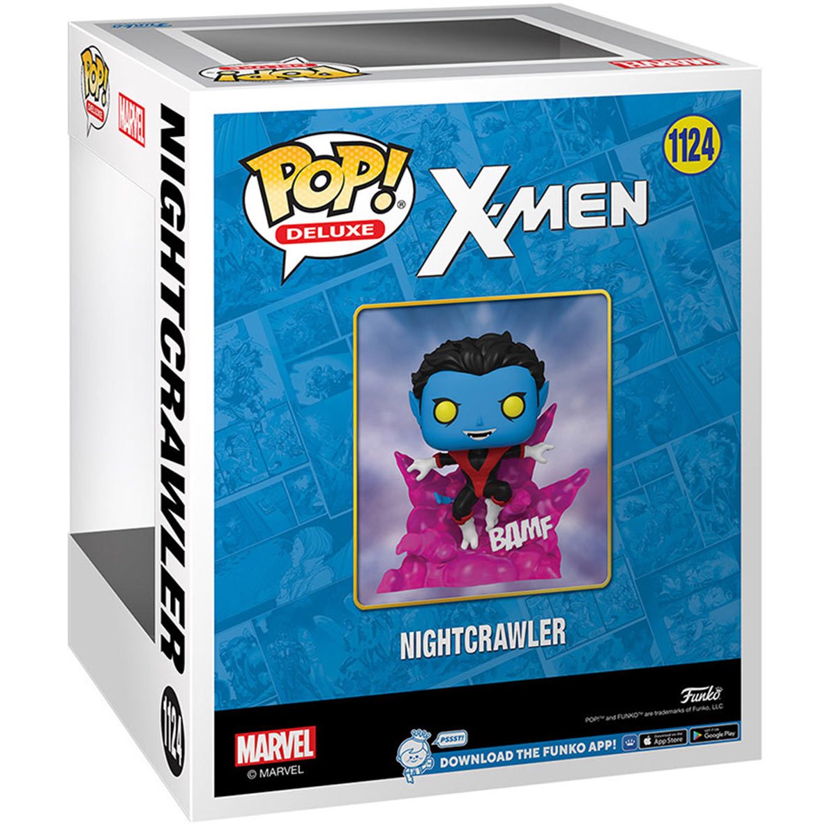 Funko POP!X-Men Teleporting Nightcrawler Glow-in-the-Dark Deluxe #1124 - Previews Exclusive