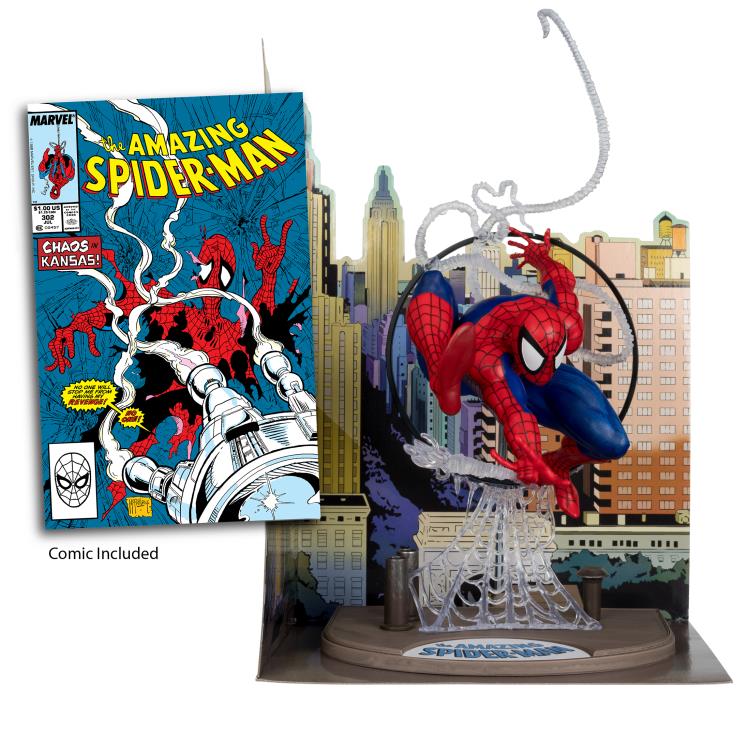 Mcfarlane Marvel: The Amazing Spider-Man #301 - Spider-Man 1:6 Scale Posed Figure with Scene