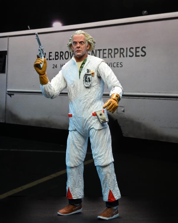*Distressed Box* NECA: Back to the Future - Ultimate Doc Brown (Hazmat Suit) Action Figure