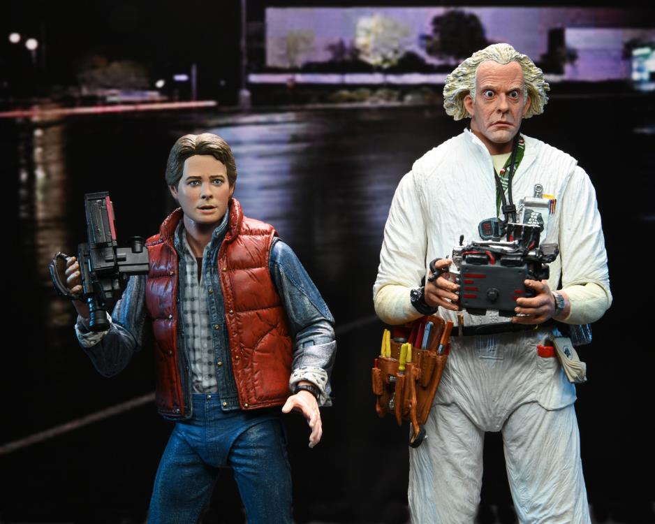 *Distressed Box* NECA: Back to the Future - Ultimate Doc Brown (Hazmat Suit) Action Figure