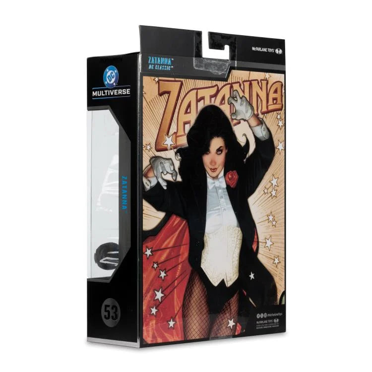 Mcfarlane DC Multiverse - (DC Classic) – Zatanna with Detective Chimp Collector Edition #53 Action Figure (Platinum)