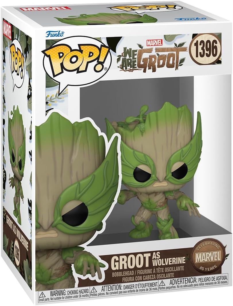Funko POP! Marvel: We are Groot - Groot as Wolverine #1396