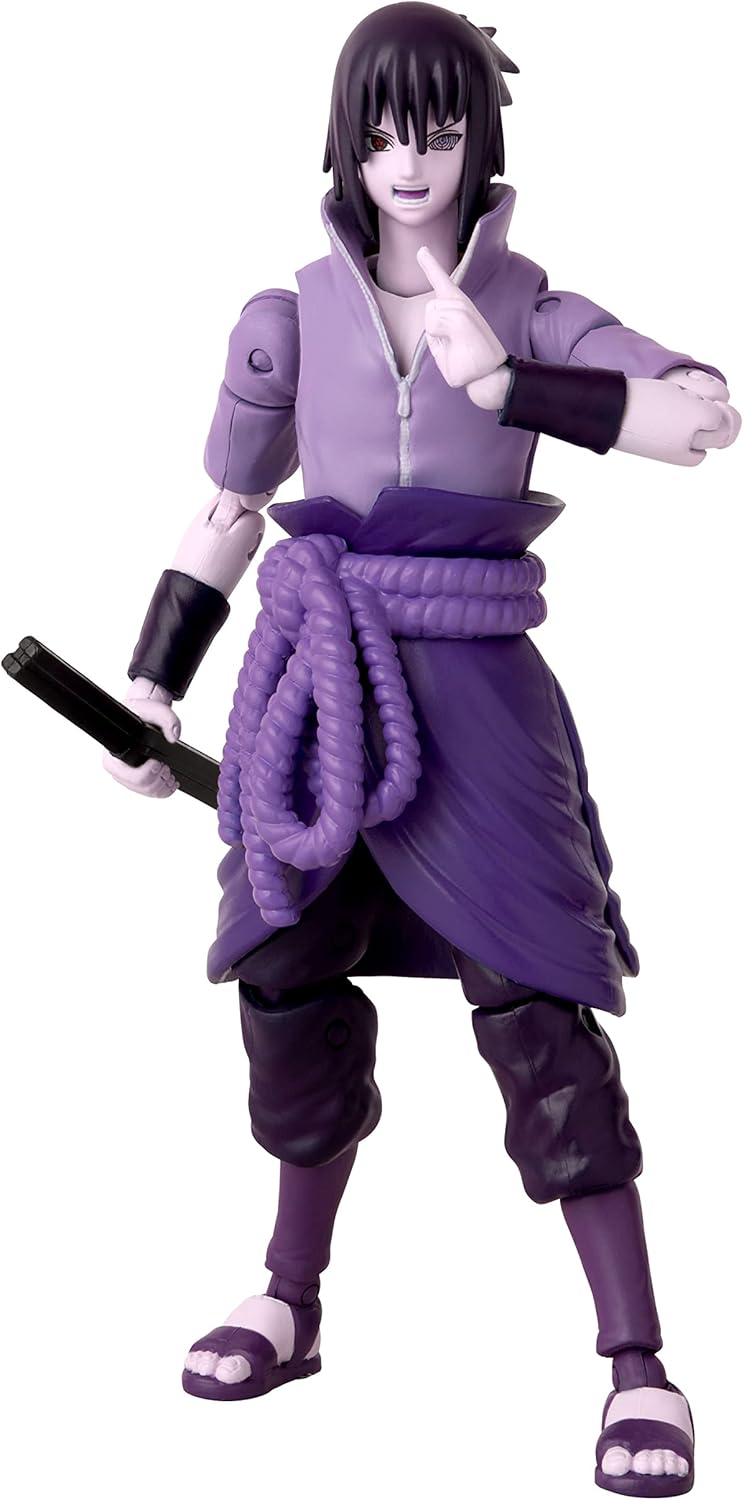 Bandai ANIME HEROES - Naruto Shippuden - Uchiha Sasuke Rinnegan/Mangekyo Sharingan Action Figure