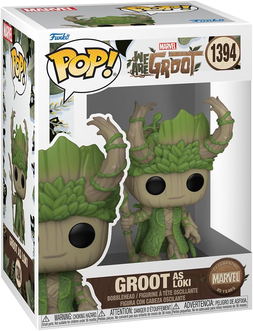 Funko POP! Marvel: We are Groot - Groot as Loki #1394