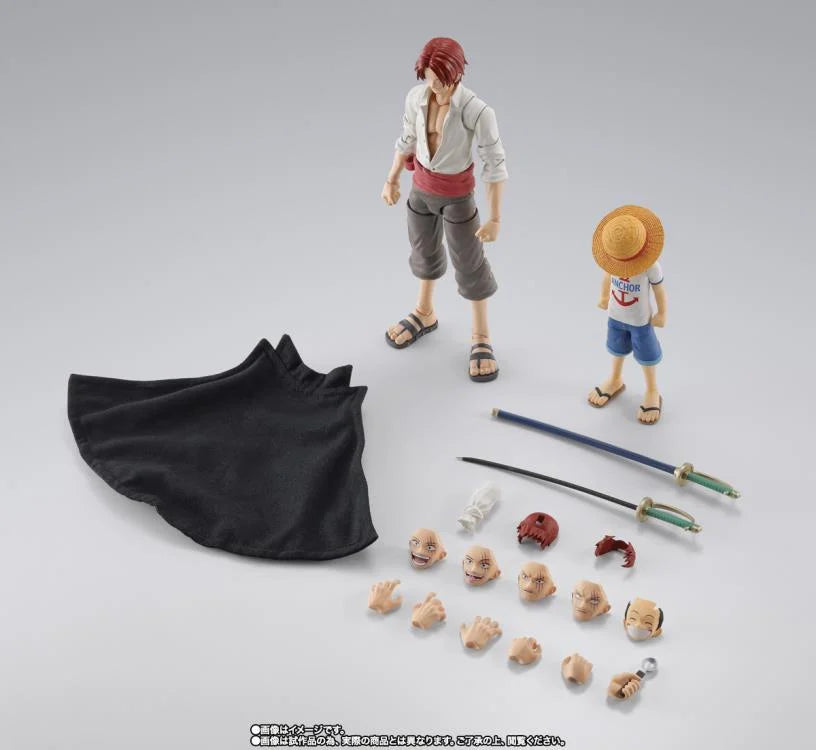 Bandai S.H.Figuarts: One Piece – Shanks & Monkey D. Luffy (Childhood Version) Action Figure Set