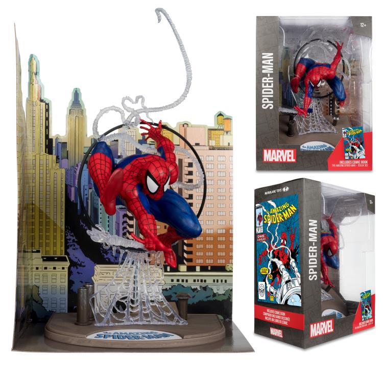 Mcfarlane Marvel: The Amazing Spider-Man #301 - Spider-Man 1:6 Scale Posed Figure with Scene