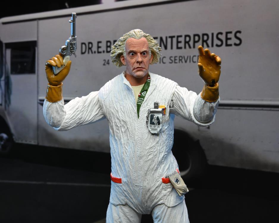 *Distressed Box* NECA: Back to the Future - Ultimate Doc Brown (Hazmat Suit) Action Figure