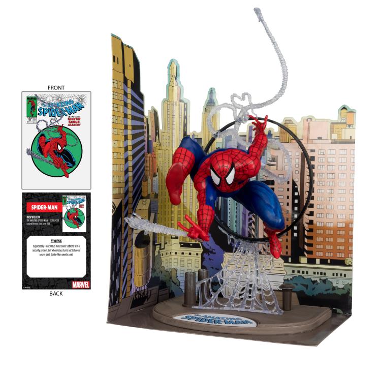 Mcfarlane Marvel: The Amazing Spider-Man #301 - Spider-Man 1:6 Scale Posed Figure with Scene