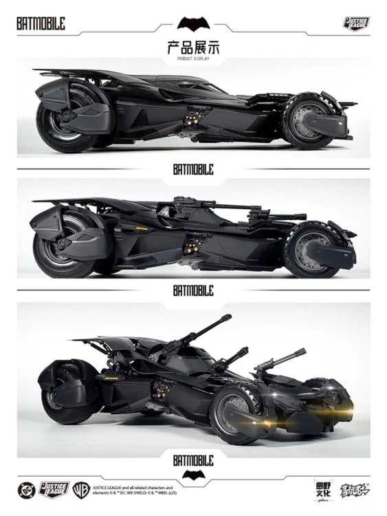 (Preorder) 1/12 Justice League Batmobile – Xiwanshe × Yuanye Culture Model Kit