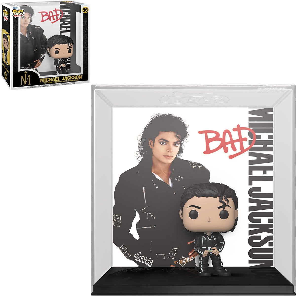 Funko POP! Michael Jackson Bad - Album Figure (with Case) #56