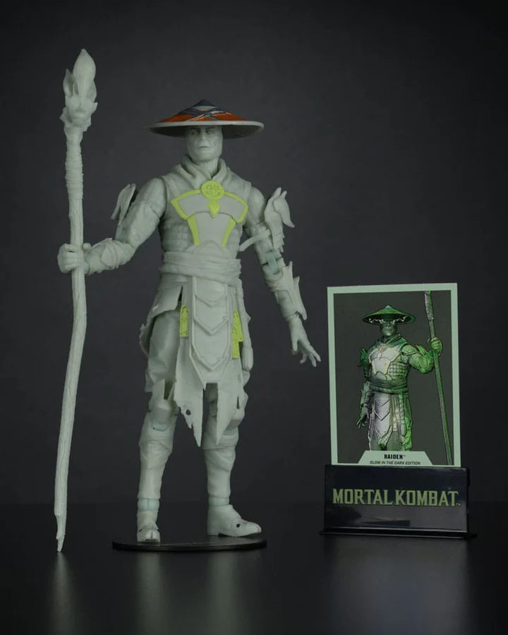 Mcfarlane Mortal Kombat - Glow in The Dark Edition Raiden (Gold Label) Action Figure