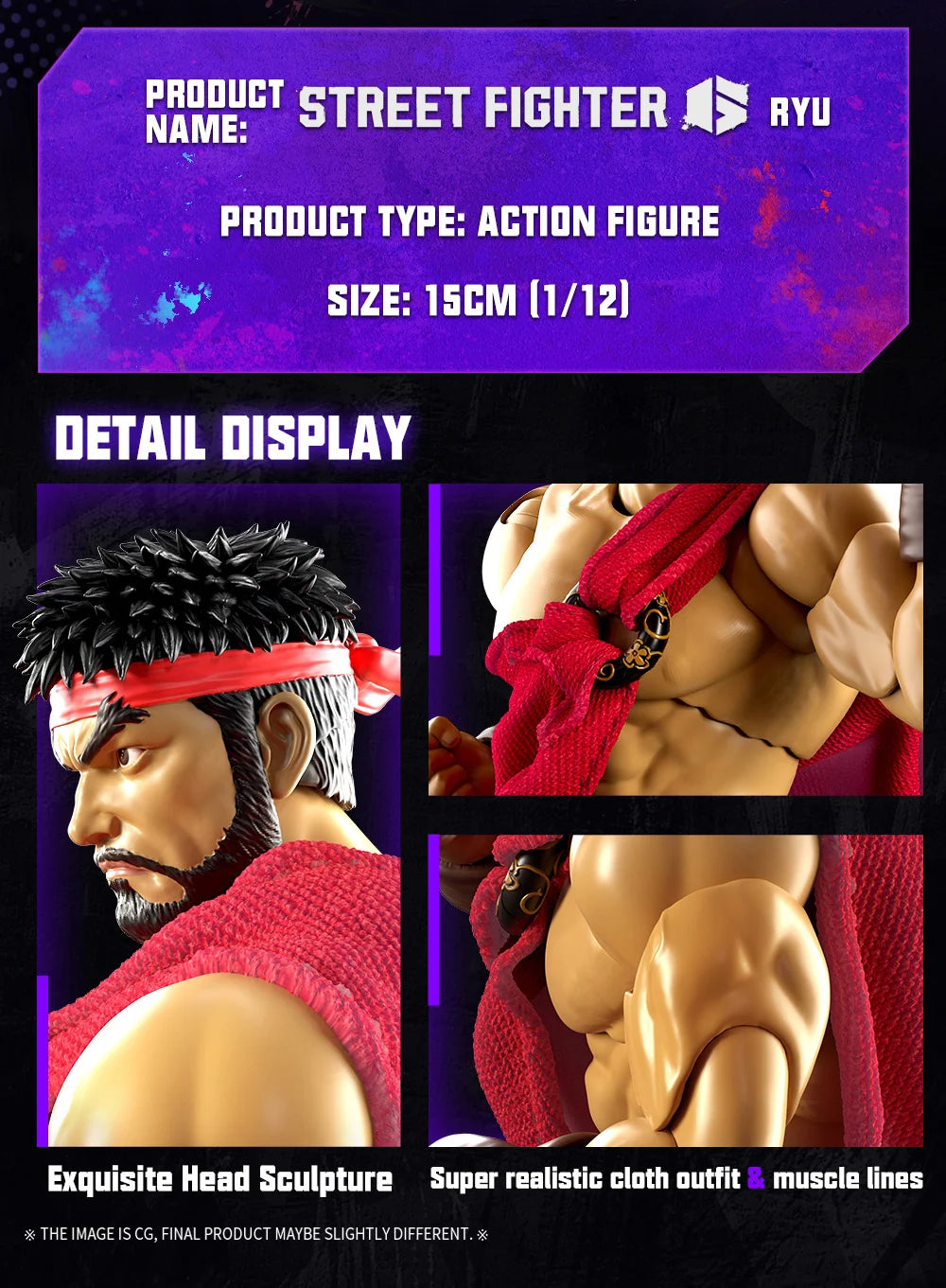 52Toys : Street Fighter 6 - Ryu Action Figure