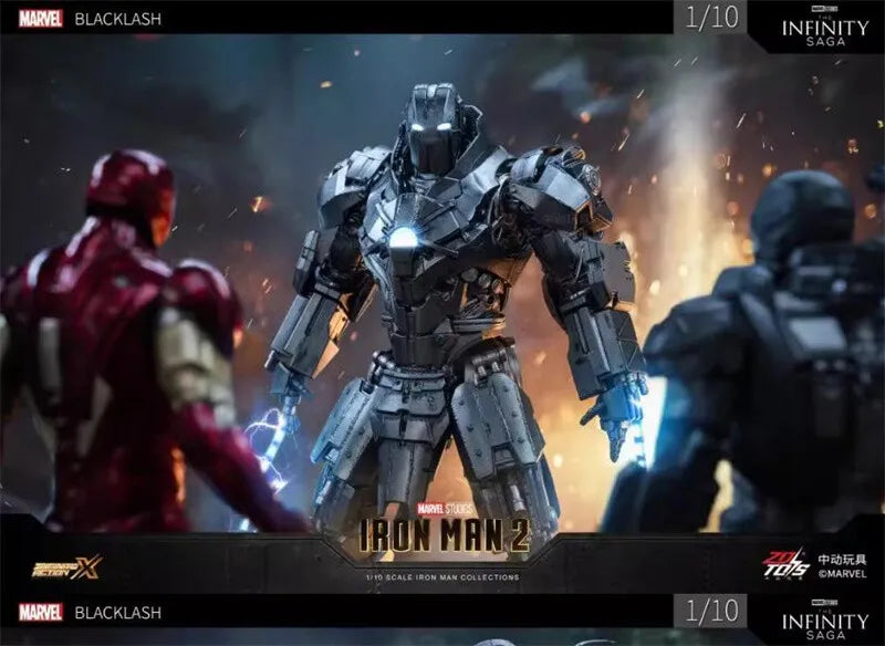 ZD Toys Iron Man 2 (II) - Whiplash Mark 2 Action Figure ( w Light Up Function )