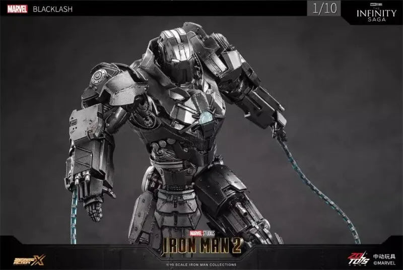 ZD Toys Iron Man 2 (II) - Whiplash Mark 2 Action Figure ( w Light Up Function )