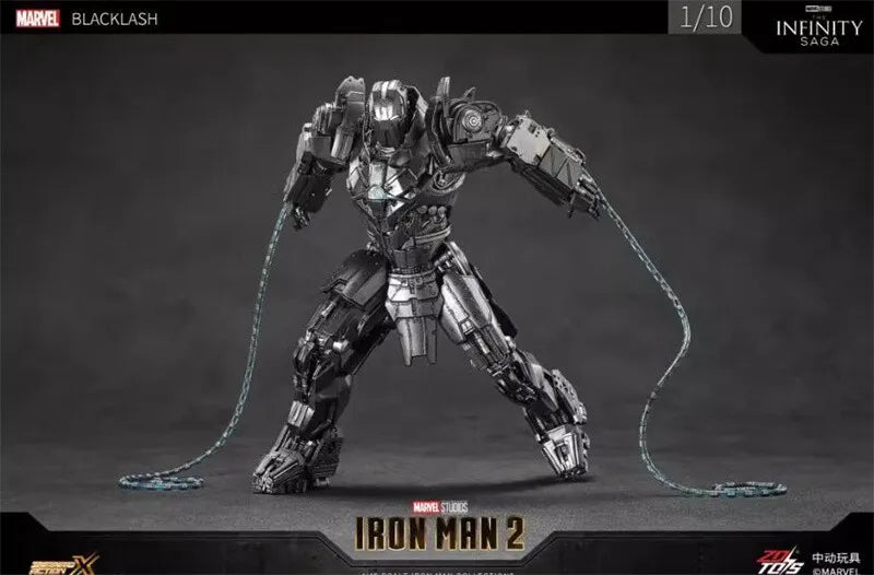 ZD Toys Iron Man 2 (II) - Whiplash Mark 2 Action Figure ( w Light Up Function )