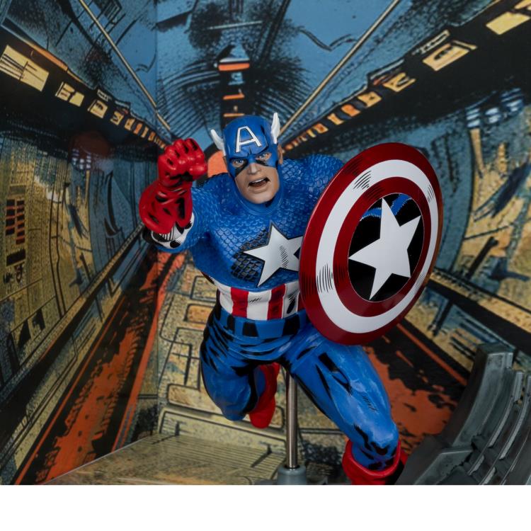 Mcfarlane Marvel Comics: Captain America #100 - Captain America 1/10 Scale Collectible