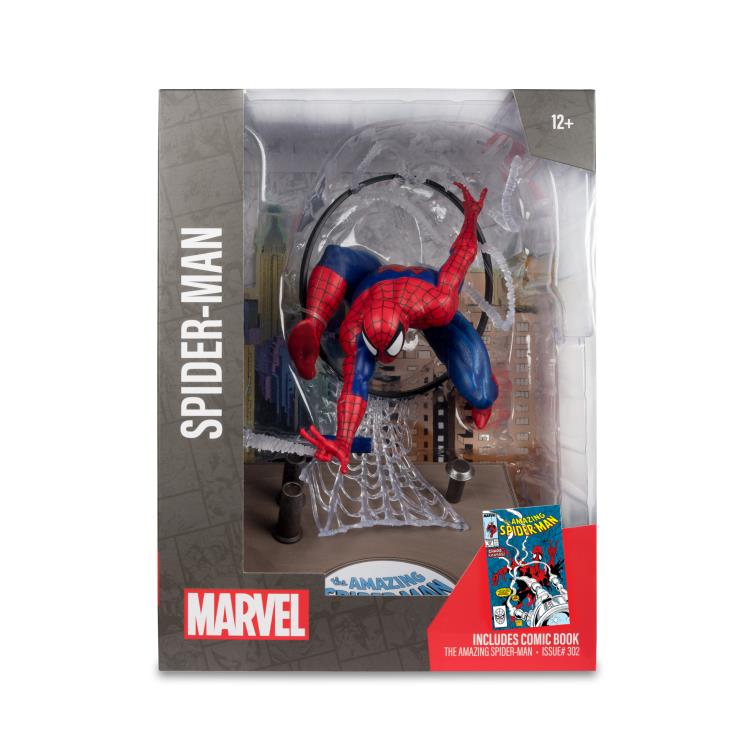 Mcfarlane Marvel: The Amazing Spider-Man #301 - Spider-Man 1:6 Scale Posed Figure with Scene